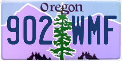 OR license plate 902WMF