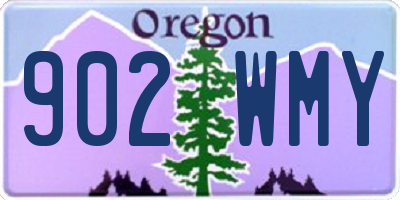 OR license plate 902WMY