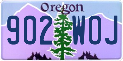 OR license plate 902WOJ
