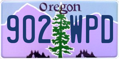 OR license plate 902WPD