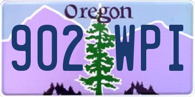 OR license plate 902WPI