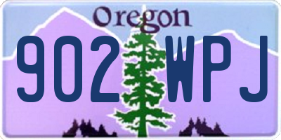 OR license plate 902WPJ