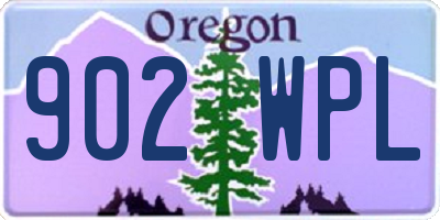 OR license plate 902WPL