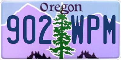 OR license plate 902WPM