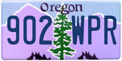 OR license plate 902WPR