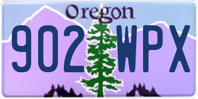 OR license plate 902WPX