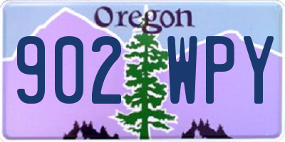 OR license plate 902WPY