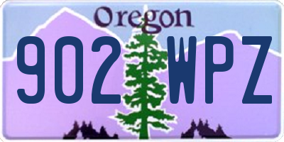OR license plate 902WPZ