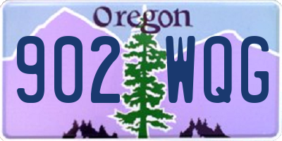 OR license plate 902WQG