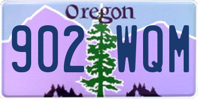 OR license plate 902WQM