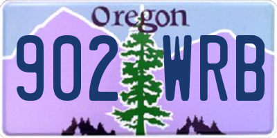 OR license plate 902WRB