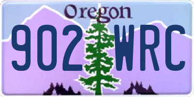 OR license plate 902WRC