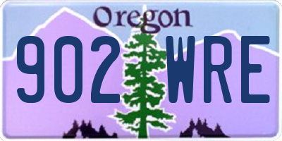 OR license plate 902WRE