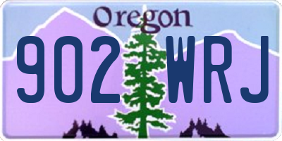 OR license plate 902WRJ