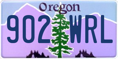 OR license plate 902WRL