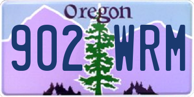 OR license plate 902WRM