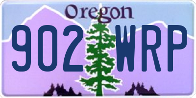OR license plate 902WRP