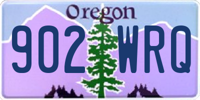 OR license plate 902WRQ