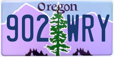 OR license plate 902WRY
