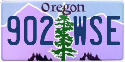 OR license plate 902WSE