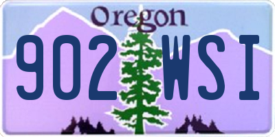 OR license plate 902WSI