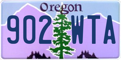 OR license plate 902WTA