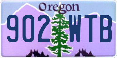OR license plate 902WTB