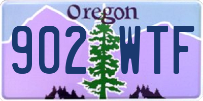 OR license plate 902WTF
