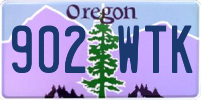 OR license plate 902WTK