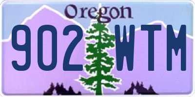 OR license plate 902WTM