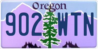 OR license plate 902WTN