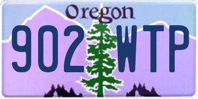 OR license plate 902WTP