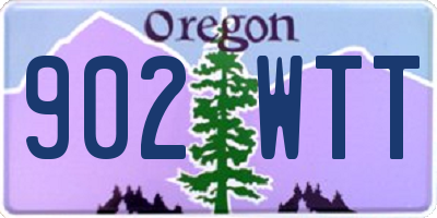 OR license plate 902WTT