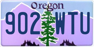 OR license plate 902WTU