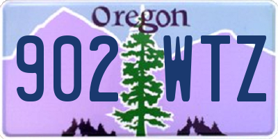 OR license plate 902WTZ