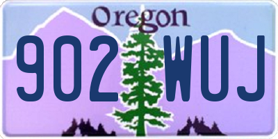 OR license plate 902WUJ