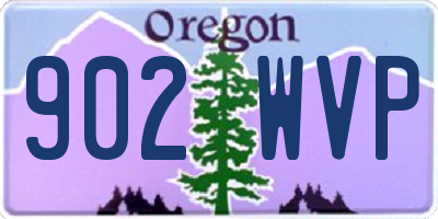 OR license plate 902WVP