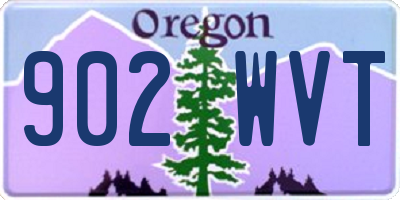 OR license plate 902WVT