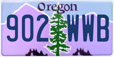 OR license plate 902WWB