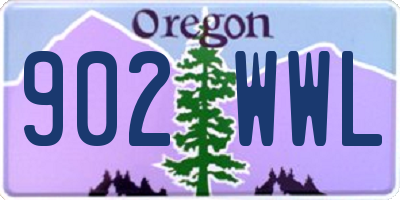 OR license plate 902WWL