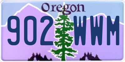 OR license plate 902WWM