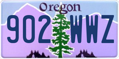 OR license plate 902WWZ