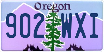 OR license plate 902WXI