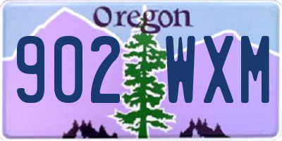 OR license plate 902WXM