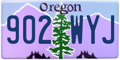 OR license plate 902WYJ