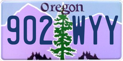 OR license plate 902WYY
