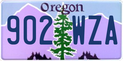OR license plate 902WZA