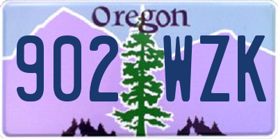 OR license plate 902WZK
