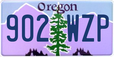 OR license plate 902WZP
