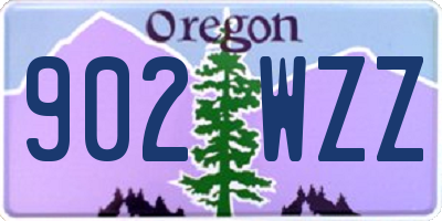 OR license plate 902WZZ
